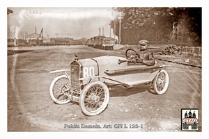 1921 Course Cote Gaillon Senechal Robert #80 Paddock