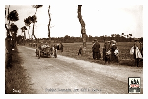1912 Dieppe Sunbeam Dario Resta #17 4rth Pont D`Ancourt