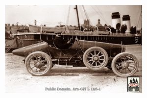 1912 Dieppe Sunbeam Gustave Callois #16 Harbour