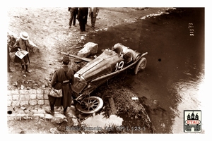1913 Amiens Sunbeam Kenelm Le Guinness #19 Dnf15lap Crash2