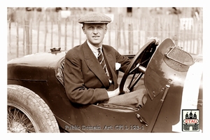 1925 Montlhery Sunbeam Henry Segrave #1 Dnf31lap Portrait