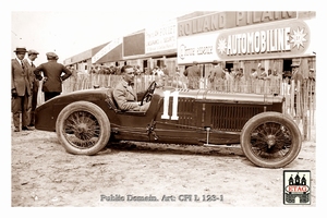 1925 Montlhery Sunbeam Caberto Conelli #11 Dnf22laps Paddock