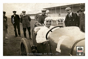 1921 Le Mans Ballot Ralph de Palma #1 2nd Portrait
