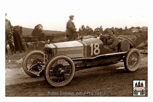 1922 Targa Florio Ballot Giulio Foresti #18 2nd Paddock
