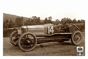 1922 Targa Florio Ballot Jules Goux #14 1st Paddock1