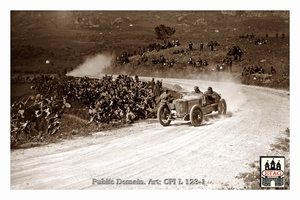 1922 Targa Florio Ballot Jules Goux #14 1st Race1