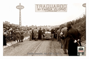 1922 Targa Florio Ballot Jules Goux #14 1st Start