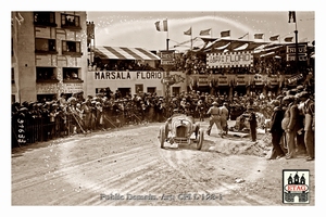 1924 Targa Florio Ballot Jules Goux #7 Dnf Marsala