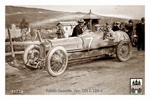 1924 Targa Florio Ballot Jules Goux #7 Dnf Paddock