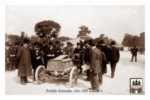 1903 Paris Madrid Darracq Henri Beconnais #171 Depart