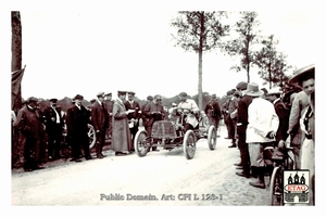 1904 Course du Mille Darracq Villemain #21 Start