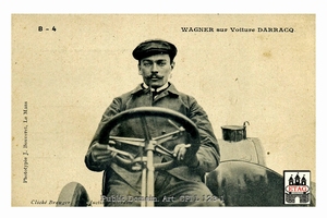 1906 Le Mans ACF Darracq Louis Wagner #4b Dnf2laps Por