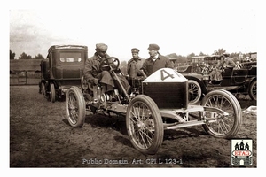 1906 Le Mans ACF Darracq Victor Hemery #4a Dnf6laps Pits1