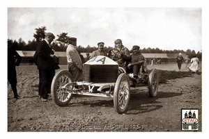 1906 Le Mans ACF Darracq Victor Hemery #4a Dnf6laps Pits2
