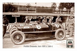 1925 Francorchamps Alfa Campari #6 2nd Paddock
