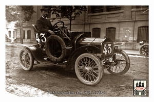 1908 ACF Delage Driver? #43 Paddock