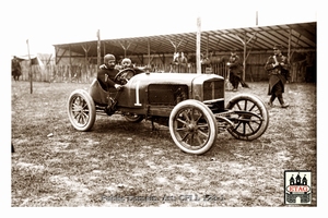 1908 Dieppe Delage Albert Guyot #1 1st Paddock