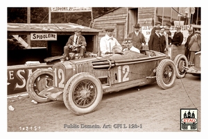 1925 Francorchamps Delage Torchy #12 Dnf2laps Paddock