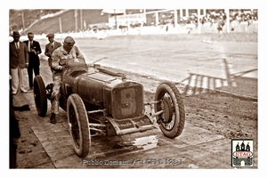 1925 San Sebastian Delage Robert Benoist #9 2nd Pitsstop