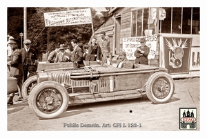 1925 Francorchamps Delage Thomas #1 Dnf6laps Paddock