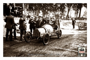 1911 La Sarthe Bugatti Ernest Friedrich #14 3rd Starting2