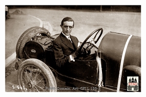 1922 Isle of Man Bugatti Mones Maury #27 3th Portrait