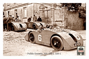 1923 Tours ACF Bugatti Friedrich #6 3th Paddock behind wheel