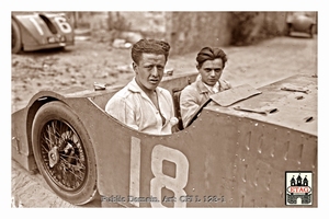 1923 Tours ACF Bugatti De Cystria #18 Dnf 12 laps Portrait