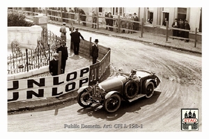 1925 Boulogne Boillot #15 Race curve