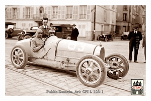 1925 Chateau Thiery Bugatti Gilbert Dean #83 Paddock