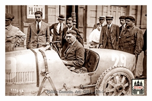 1926 San Sebastian Bugatti De Buck #29 In car