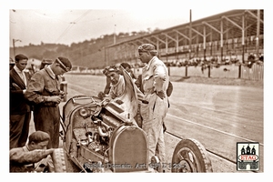 1926 San Sebastian Bugatti Minoia # Pits open hood