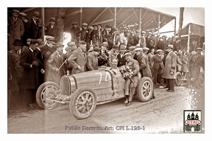 1928 Bourgogne Bugatti Jennky #74 1st Winner Paddock