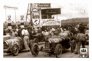 1928 Reims La Marne Bugatti Etancelin #40 Dnf Start