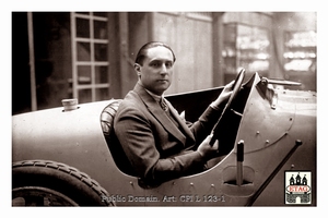1928 San Sebastian Bugatti Lepori #2 Dsq Portrait