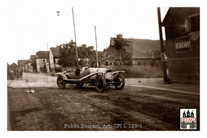 1922 Strasbourg Voisin Duray #6 Race Pass town
