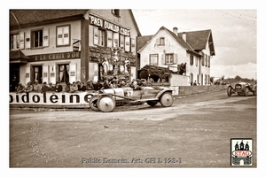 1922 Strasbourg Voisin Piccioni #17 Race Pass town