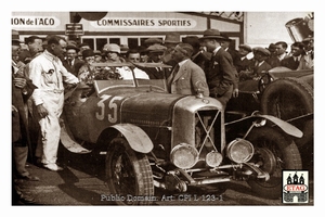 1926 La Marne Reims Salmson Lombard #35 Paddock