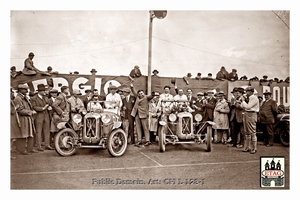 1927 Le Mans Salmson Victor & Hasley #25 3rth start paddock