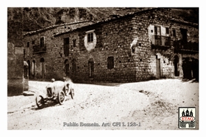 1927 Targa Florio Salmson Borzacchini #44 7th Pass Town