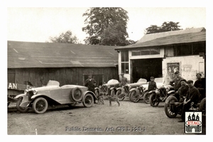 1924 Salmson Cyclecar boattail infront garage