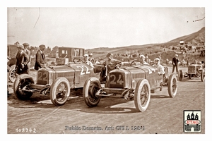 1926 Targa Florio Peugeot Boillot #22 Wagner #24 Team