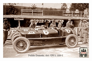 1924 Lyon Alfa Ascari #10 9th Paddock