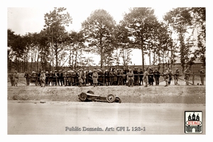 1925 Montlhery Alfa Ascari #8 Dnf Fatal crash Accident1