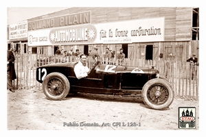 1925 Montlhery Alfa Brilli Peri #12 Dnf31laps Paddock