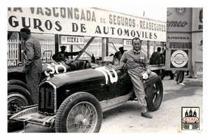 1933 San Sebastian Alfa Fagioli #10 2ndt Paddock