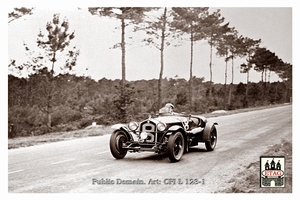 1933 Le Mans Alfa Chinetti & Gunsburg #8 2nd Race