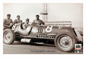 1936 ADAC Eiffelrennen Alfa Nuvolari #8 2nd In Severi car