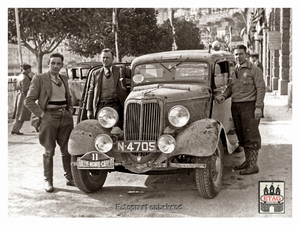 1934 Monte Carlo Ford Menso & vd Meulen Nr 11 #N4705 12th
