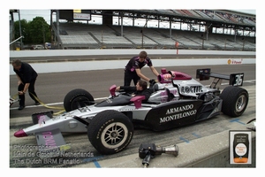 2011 Indianapolis Honda (20) Pippa Mann #36 Conquest-R Pits